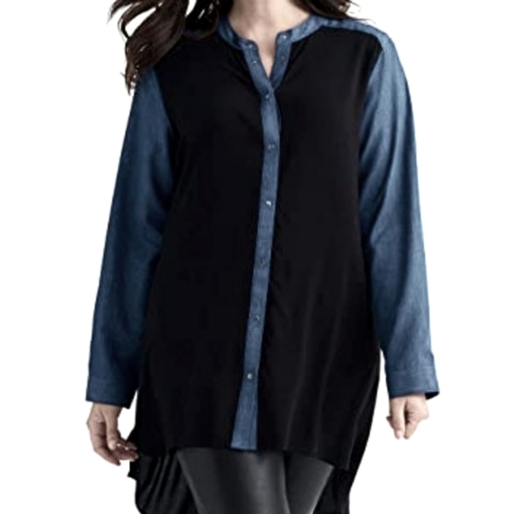 NWOT Ellos Denium/Rayon Tunic